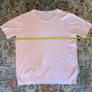 Pink Short Sleeve Sweater